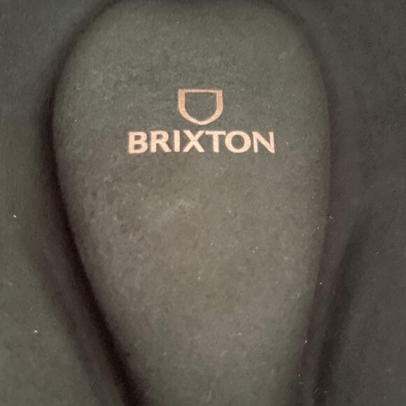 Brixton Messer Fedora Hat Adult Size Large 7 1/2 Moss Green Wool Felt - Picture 4 of 11